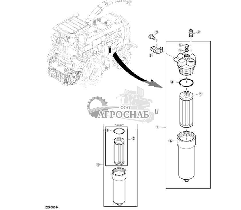 Фильтр гидравлического масла 